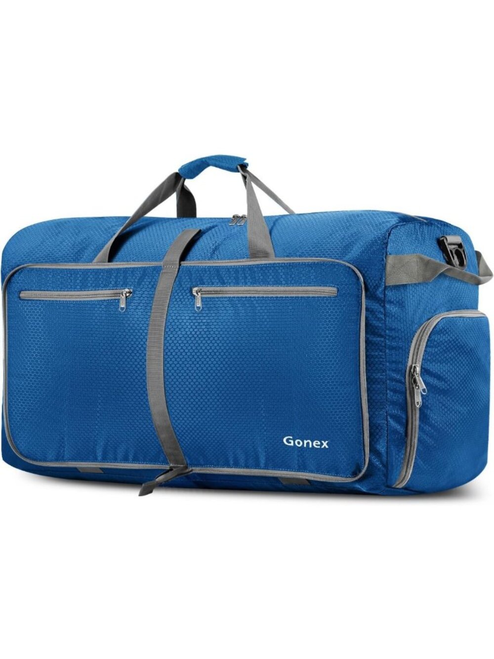 Lightweight 60L Foldable Travel Duffle Bag with Shoe Compartment, Perfect for